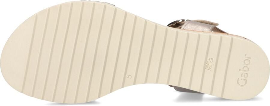 Gabor 758 Sandalen Met Sleehak Dames Zilverkleurig - Foto 5