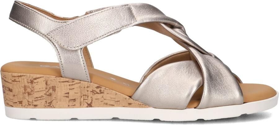 Gabor 761 Sandalen Met Sleehak Dames Zilverkleurig - Foto 3
