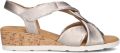 Gabor 761 Sandalen Met Sleehak Dames Zilverkleurig - Zilver