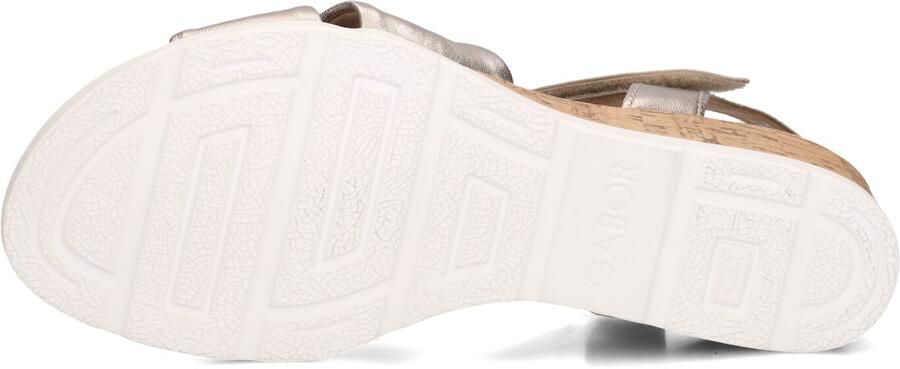 Gabor 761 Sandalen Met Sleehak Dames Zilverkleurig - Foto 5