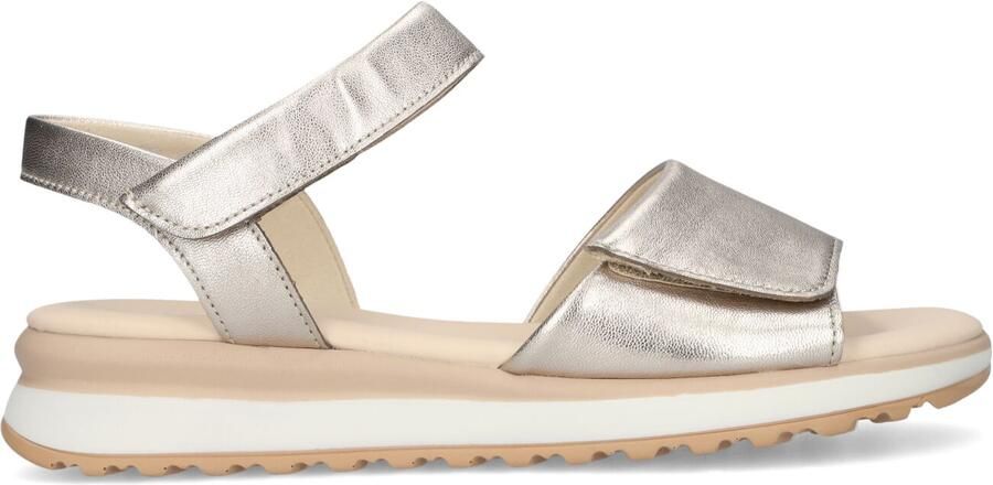 Gabor Dames Sandalen met hak 840.1 Zilverkleurig Leer Plateauzool - Foto 4