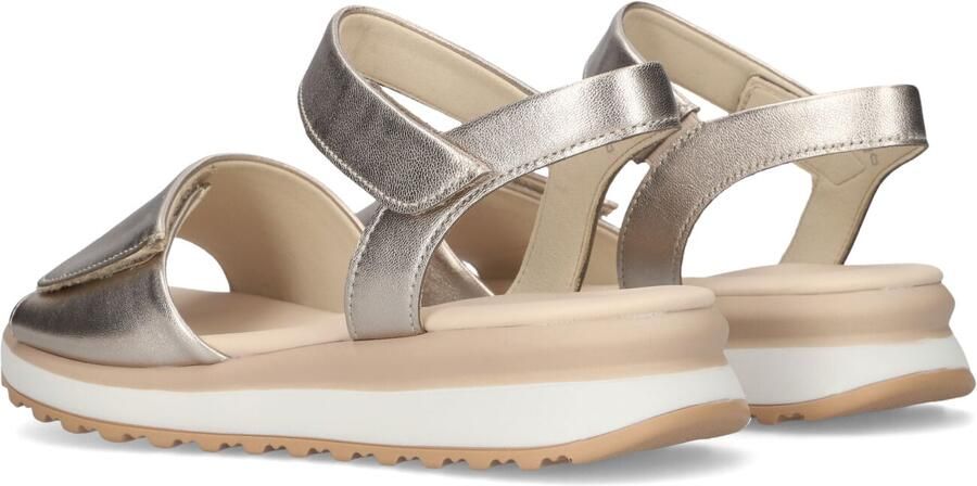 Gabor Dames Sandalen met hak 840.1 Zilverkleurig Leer Plateauzool - Foto 3