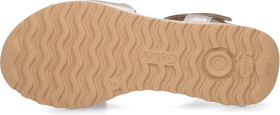 Gabor Dames Sandalen met hak 840.1 Zilverkleurig Leer Plateauzool - Foto 5