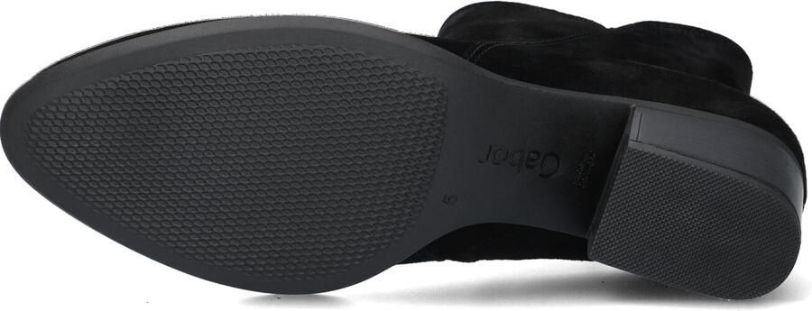 GABOR Enkellaarsjes Dames 680.2 Maat: 37 5 Materiaal: Suède Kleur: Zwart - Foto 5