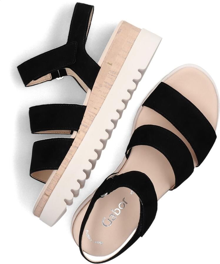 GABOR Dames 660 3 Maat: 43 Materiaal: Suède Kleur: Zwart