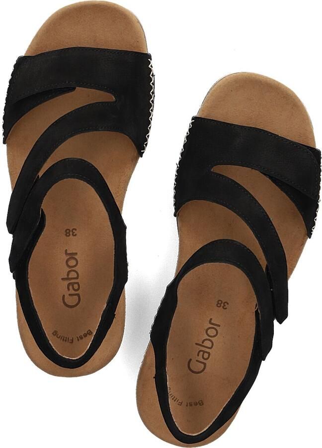 GABOR Zwarte Sandalen 734.1