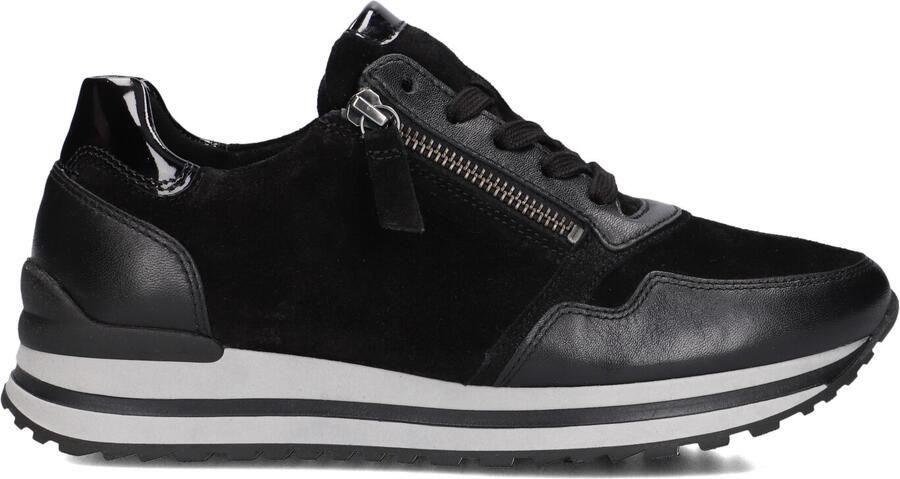 Gabor Dames Lage sneakers 528 Zwart Suède - Foto 3