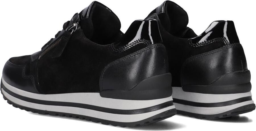 Gabor Dames Lage sneakers 528 Zwart Suède - Foto 4