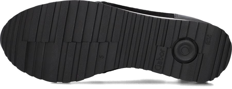 Gabor Dames Lage sneakers 528 Zwart Suède - Foto 5