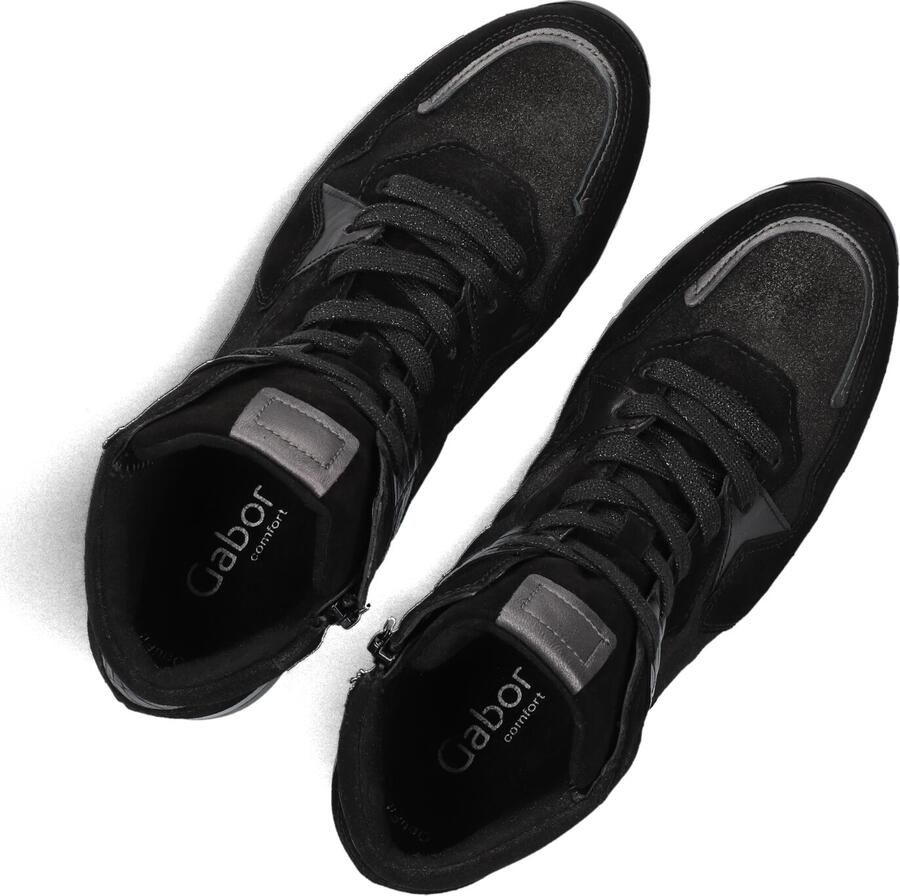 GABOR Hoge Sneakers Dames 755 37 5 Suède Zwart - Foto 2
