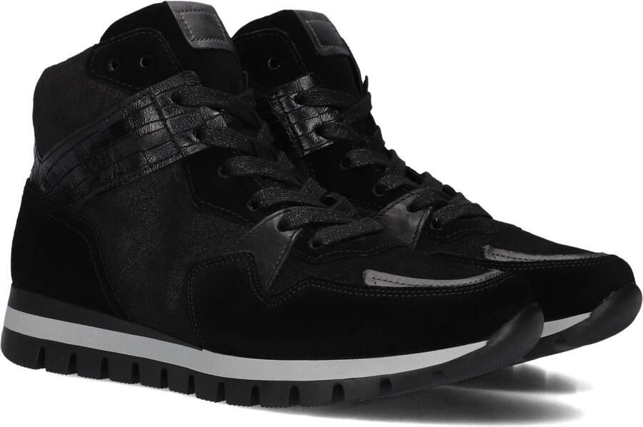 GABOR Hoge Sneakers Dames 755 37 5 Suède Zwart