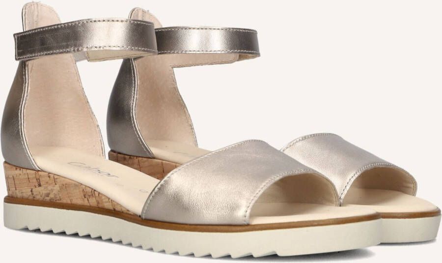 GABOR Dames 780.2 Maat: 35 5 Materiaal: Leer Kleur: Goudkleurig