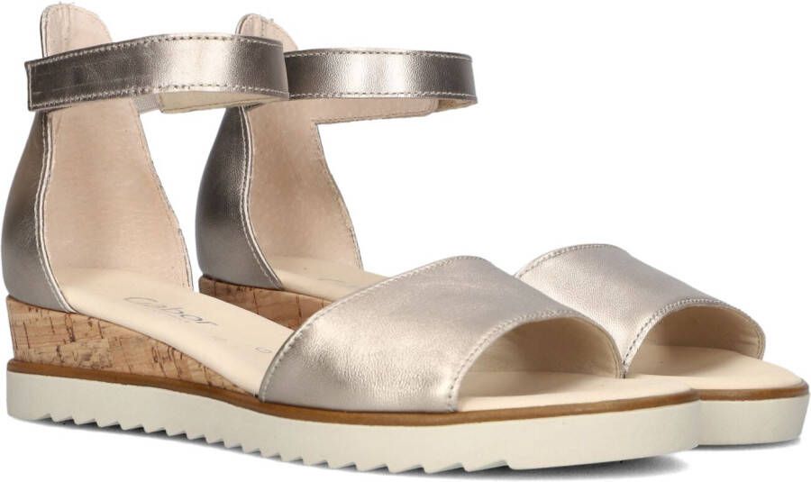 GABOR Dames 780.2 Maat: 38 Materiaal: Leer Kleur: Goudkleurig