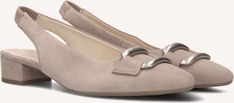 GABOR Slingbacks Dames 521 Maat: 42 Materiaal: Suède Kleur: Grijs