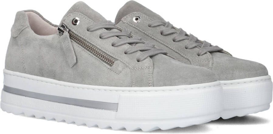 Gabor Grijze Lage Sneaker 498 Comfort Collectie Gray Dames