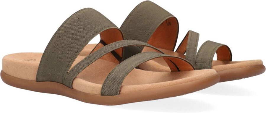 GABOR Slippers Dames 702 Maat: 36 Materiaal: Textiel Kleur: Groen