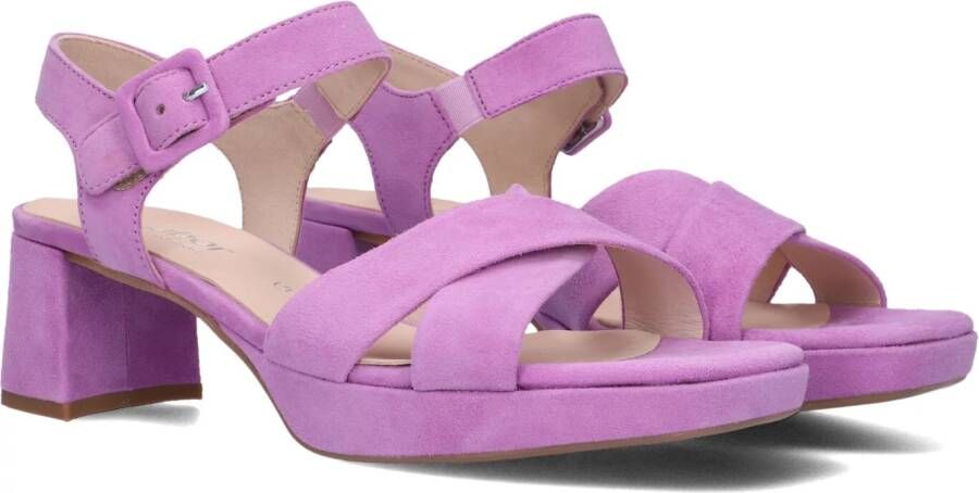 Gabor Lila Suède Kruisband Sandalen Purple Dames