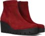 GABOR Enkellaarsjes Dames 780.1 Maat: 39 Materiaal: Suède Kleur: Rood - Thumbnail 1
