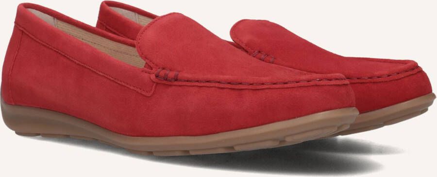 GABOR Mocassins Dames 440 Maat: 38 5 Materiaal: Suède Kleur: Rood
