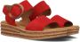 Gabor 550.2 Sandalen Met Sleehak Dames Rood - Thumbnail 1