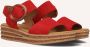 GABOR Dames 550.2 Maat: 38 Materiaal: Suède Kleur: Rood - Thumbnail 1