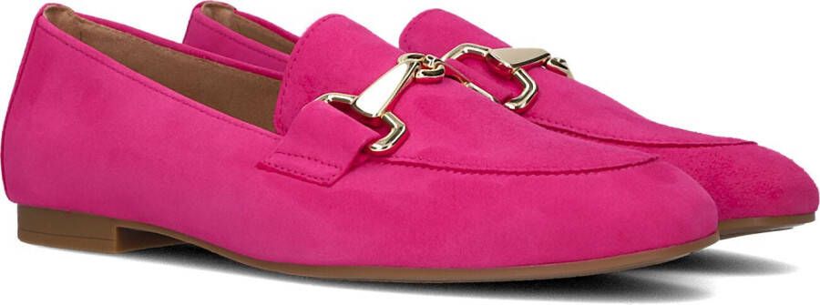 Gabor Roze Loafers met Gouden Horsebit Detail Pink Dames