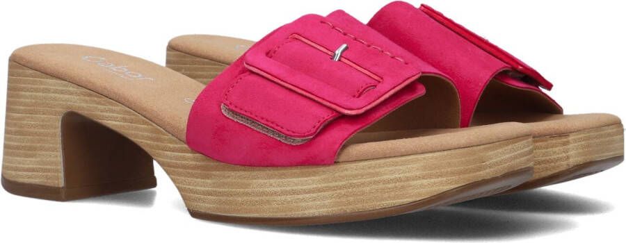 GABOR Muiltjes Dames 722.3 Maat: 38 Materiaal: Suède Kleur: Roze