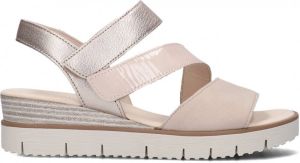 Gabor Sleehaksandaaltjes met metallic glans