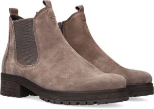 Bruin Tinten 091 Enkellaarsjes Enkelboots met rits Dames Taupe