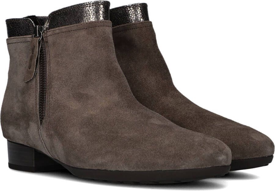 Gabor 718 Enkellaarsjes Enkelboots met rits Dames Taupe