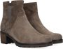 Bruin Tinten 804 Enkellaarsjes Enkelboots met rits Dames Taupe - Thumbnail 1