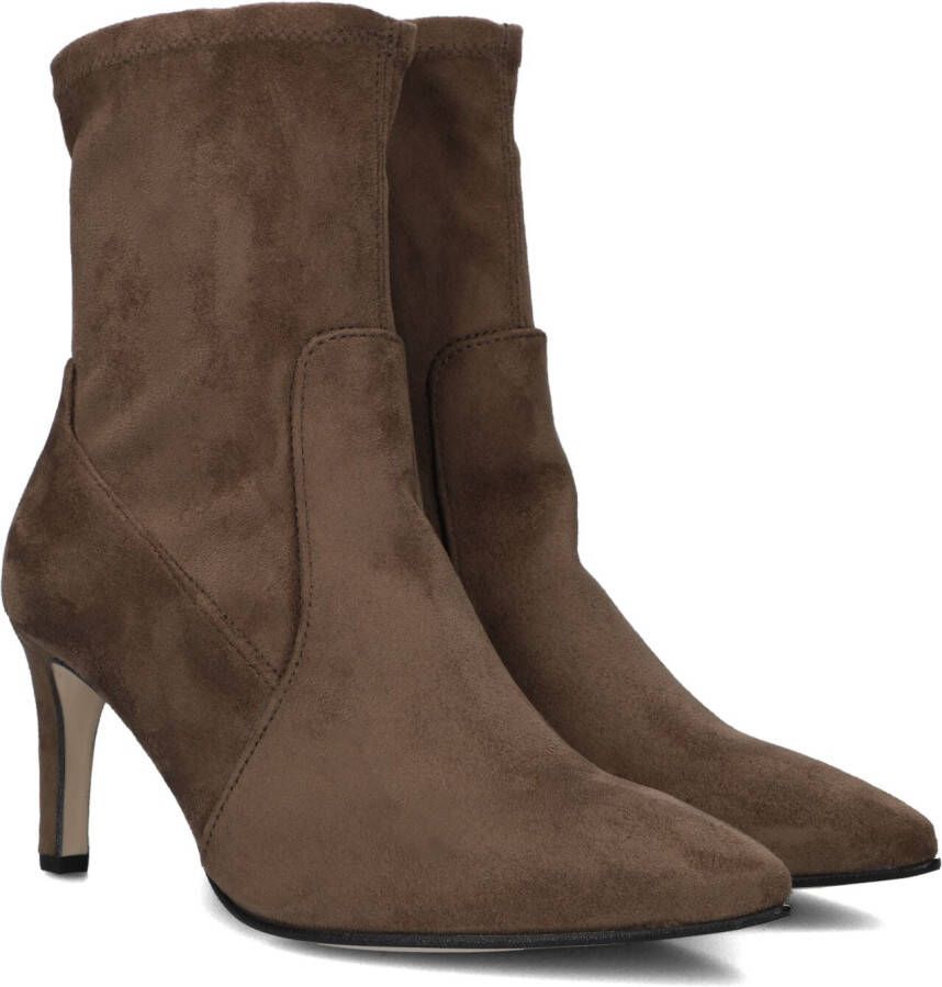 Bruin Tinten 881.1 Enkellaarsjes Enkelboots met rits Dames Taupe