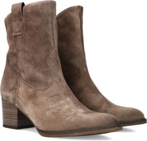 Bruin Tinten 893 Enkellaarsjes Enkelboots met rits Dames Taupe
