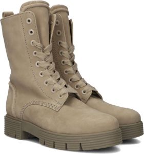 Bruin Tinten 745.4 Veterboots Laarzen Met Veters Dames Taupe