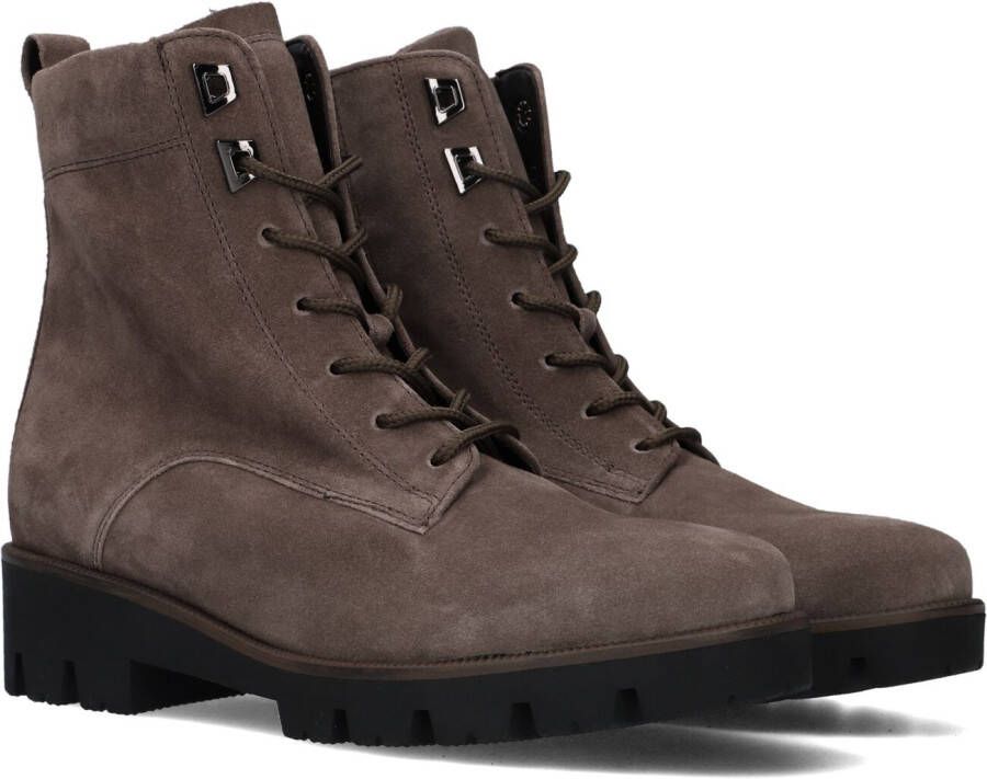 GABOR Veterboots Dames 776 Maat: 44 Materiaal: Suède Kleur: Taupe