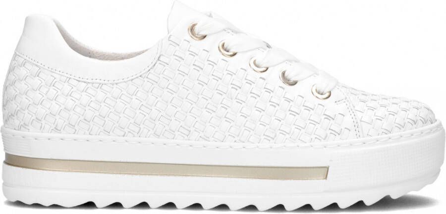 Gabor Sneakers Dames Lage sneakers Damesschoenen Canvas 86.499 Wit