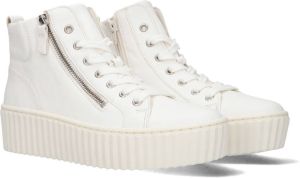 Gabor 210 1 Hoge sneakers Leren Sneaker Dames Wit