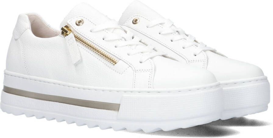 Gabor Witte Lage Sneaker 498 Comfort Collectie White Dames