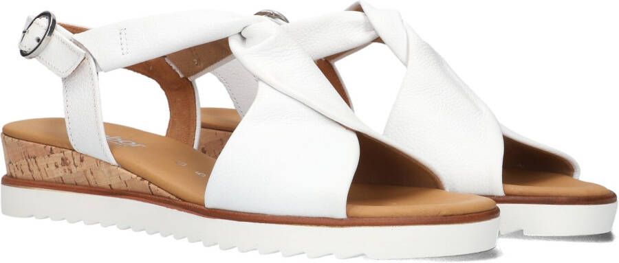 Gabor Witte Sandaal met Twist Detail White Dames
