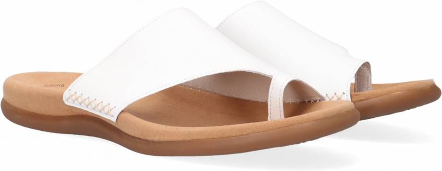 Gabor Teenslippers sleehak zomerschoen dianette met contrastkleurig borduursel