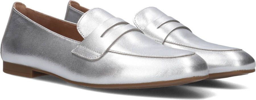 Gabor Elegante Zilveren Loafer Cut Out Gray Dames