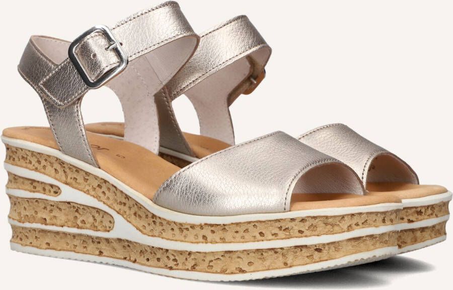 GABOR Dames 651 Maat: 38 Materiaal: Leer Kleur: Zilver
