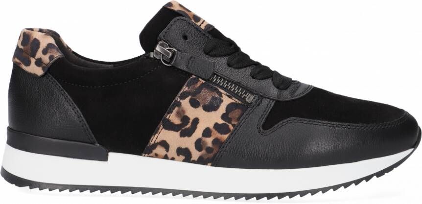 Gabor Sneakers met sleehak in luipaard look