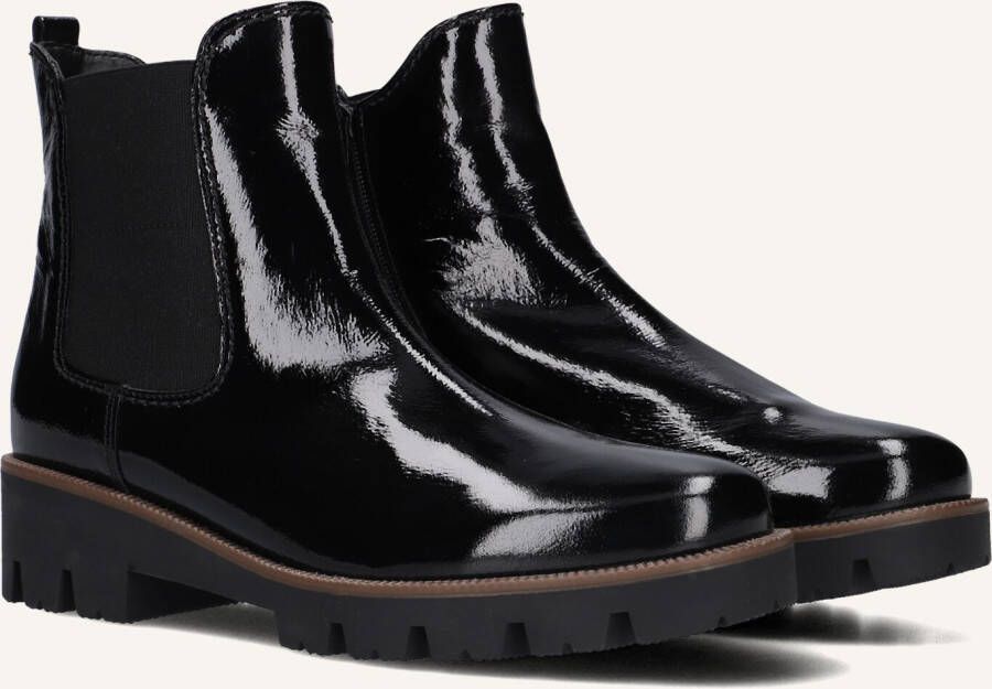 GABOR Chelsea Boots Dames 051 Maat: 41 Materiaal: Lakleer Kleur: Zwart