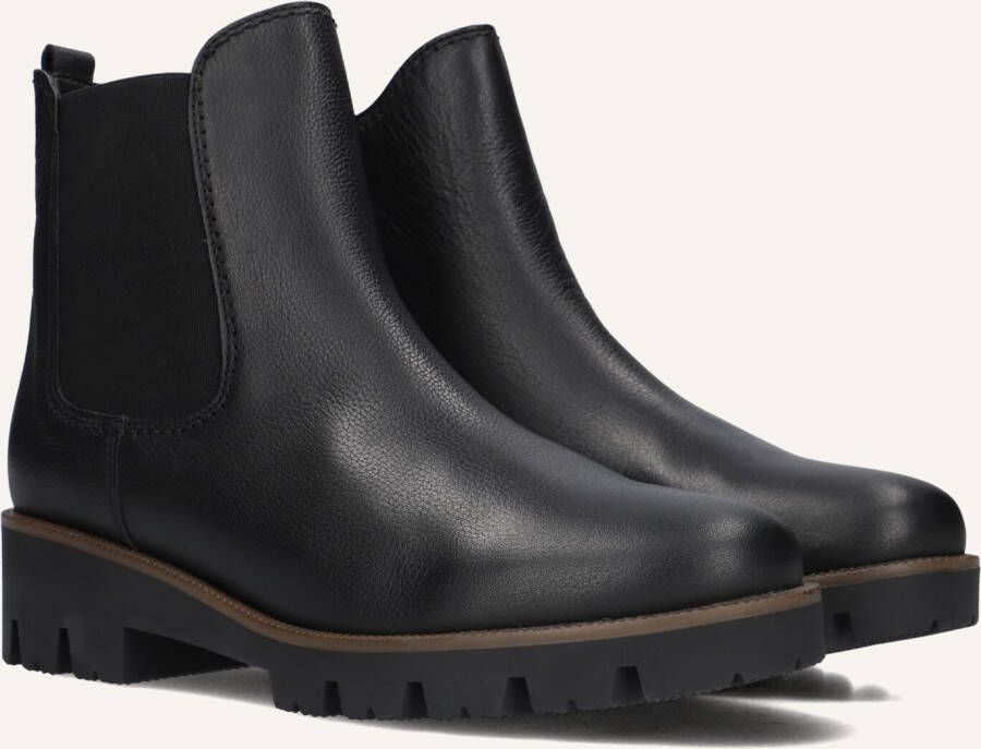 GABOR Chelsea Boots Dames 051 Maat: 42 Materiaal: Leer Kleur: Zwart