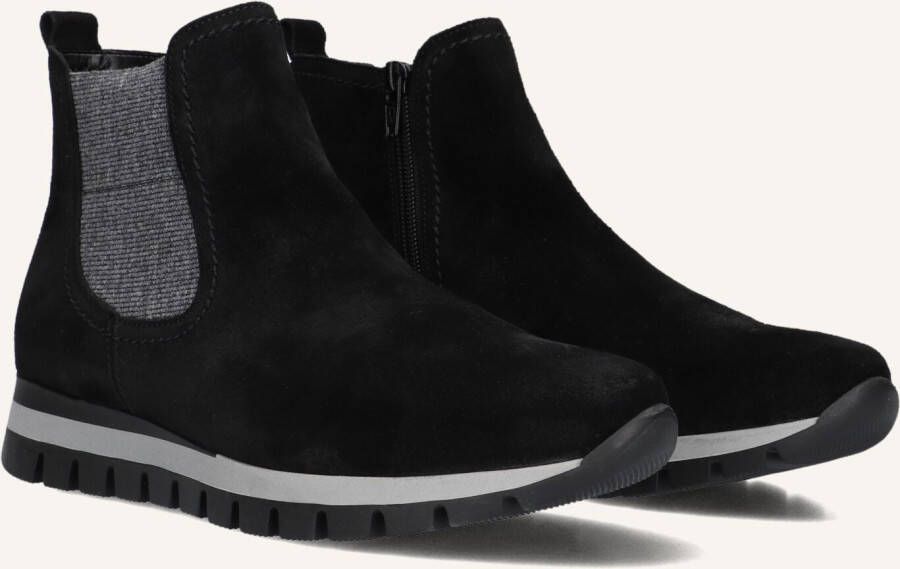 GABOR Chelsea Boots Dames 451 Maat: 39 Materiaal: Suède Kleur: Zwart