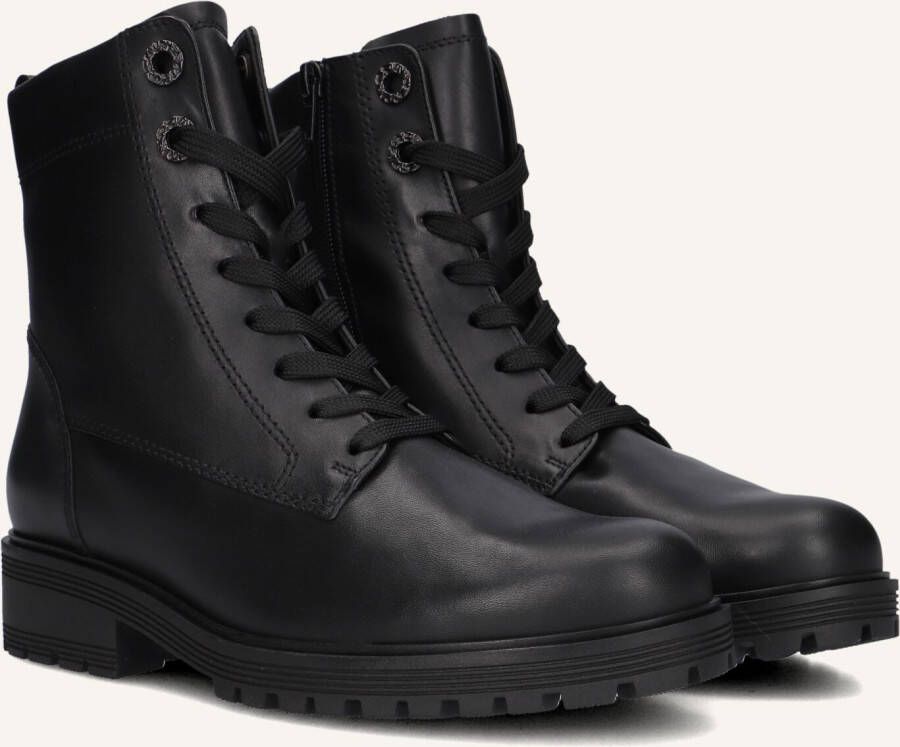 GABOR Veterboots Dames 765.1 Maat: 40 Materiaal: Leer Kleur: Zwart