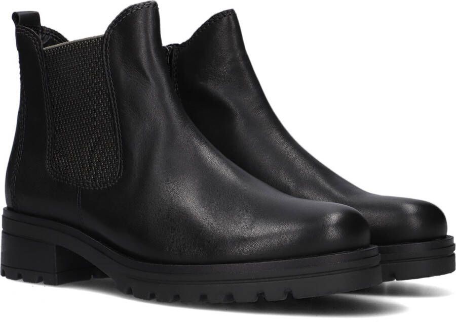 Gabor Zwarte Chelsea Boots Trendy Stijl Black Dames