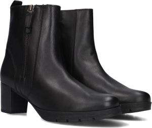 Gabor 073 Enkellaarsjes Enkelboots met rits Dames Zwart