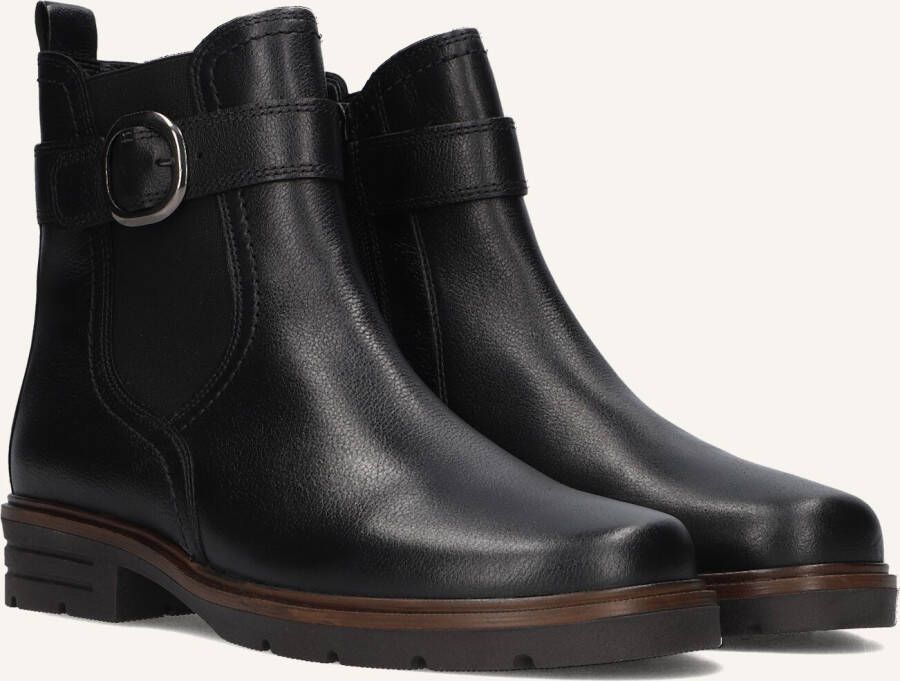 GABOR Enkellaarsjes Dames 653.1 Maat: 42 5 Materiaal: Leer Kleur: Zwart